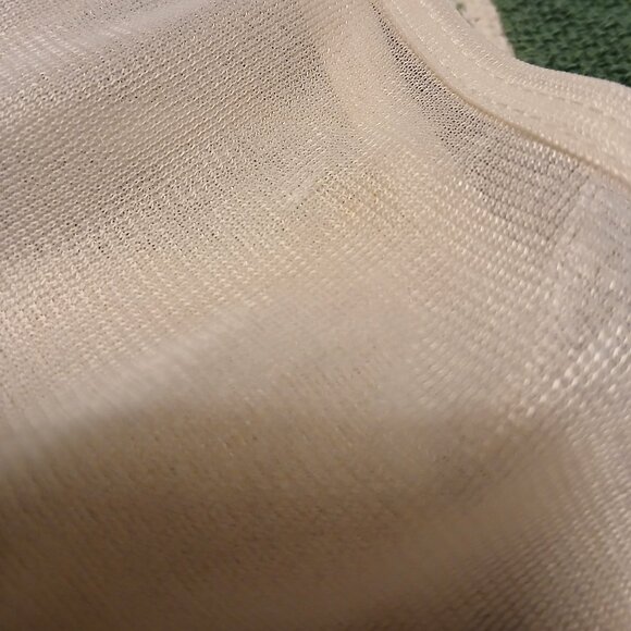 Knitworks Girls Medium M 10/12 Off White Sheer & Flower Patterned Camisole Cami - Picture 7 of 11